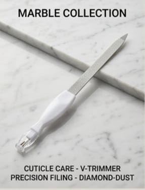 2 in 1 Nail Filer with Cuticle Trimmer – Complete Nail Care Tool