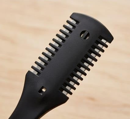 Double Sided Thinning Comb Black – Professional Hair Styling Tool