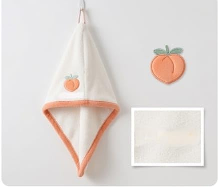 Microfiber Hair Towel with Button – Quick Dry Hair Wrap