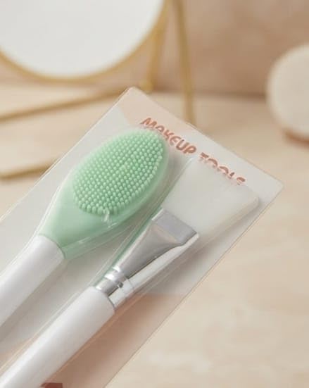Silicone Face Mask Applicator Brush with Pack Brush