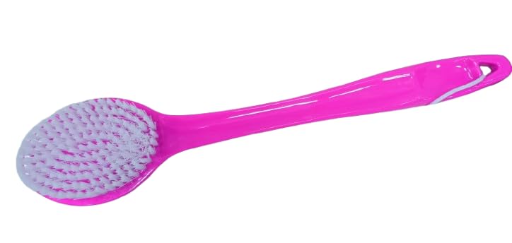 Bath Brush with Bristles Long Handle – Body & Back Exfoliating Scrubber (1PC)