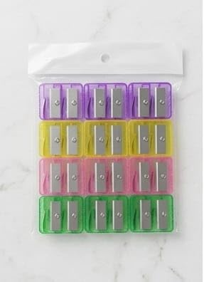 Pack of 12 Pencil Sharpener – Smooth & Easy Sharpening