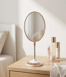 Makeup Mirror Glass Table Top Vanity Mirror on Stand