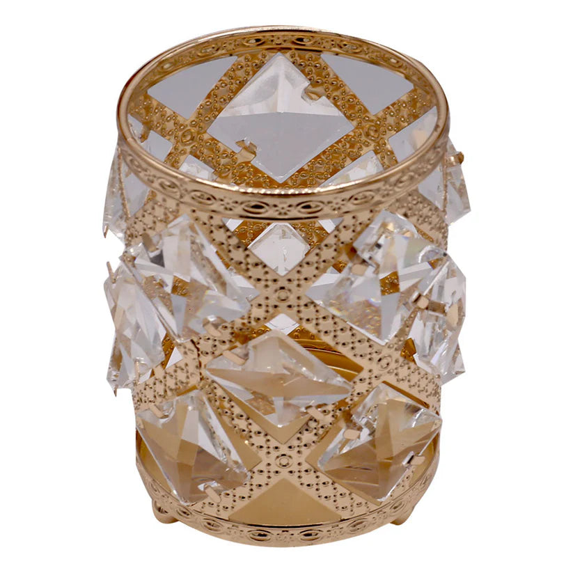 Makeup Storage Holder in Cross Diamond Design