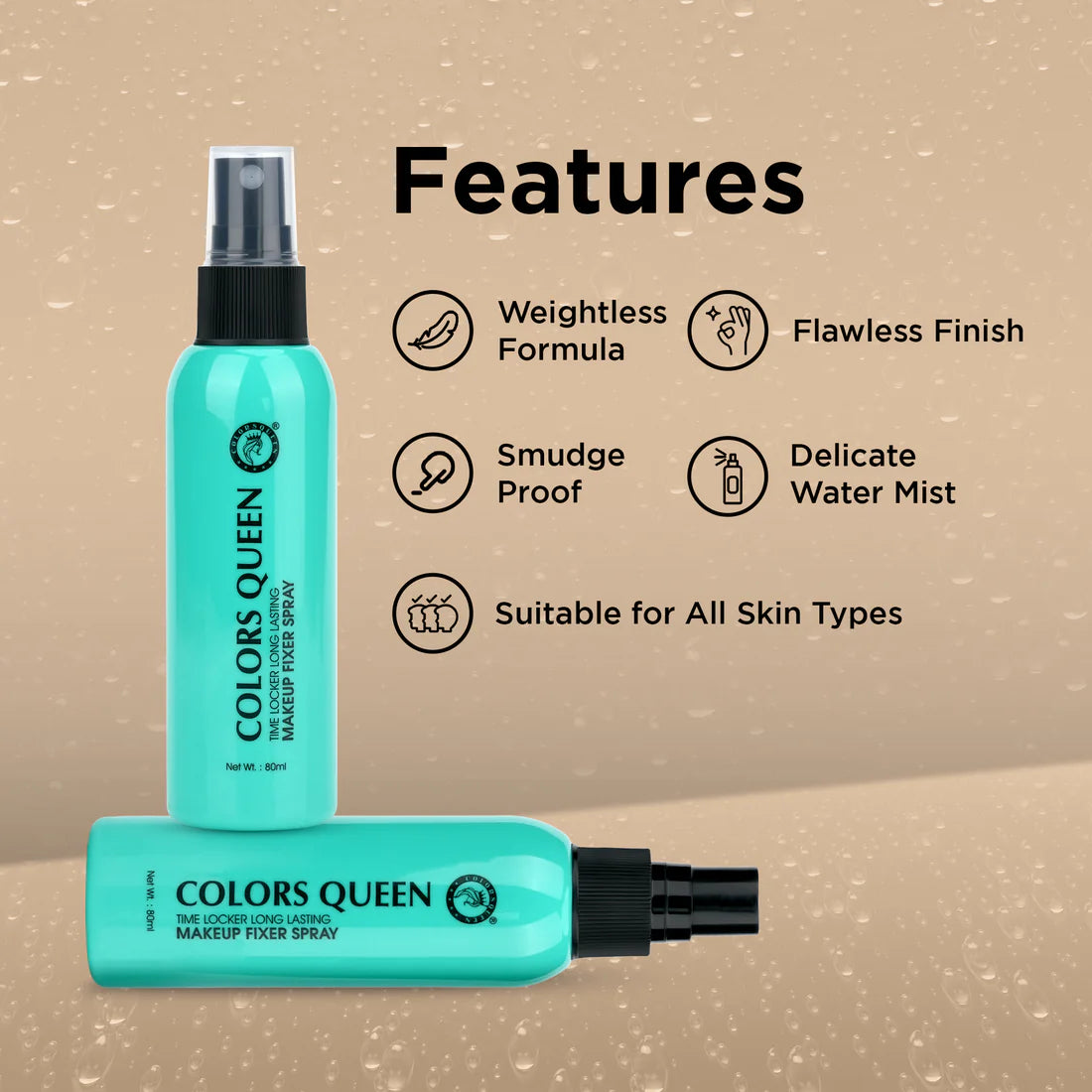 COLORS QUEEN LONG LASTING MAKEUP FIXER SPRAY MF-012