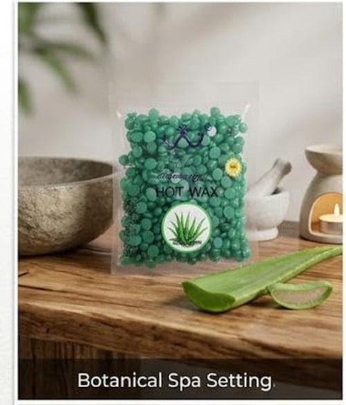 Hot Wax Beans for Hair Removal Wax (Aloe Vera, 50 g).