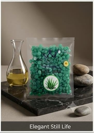 Hot Wax Beans for Hair Removal Wax (Aloe Vera, 50 g).