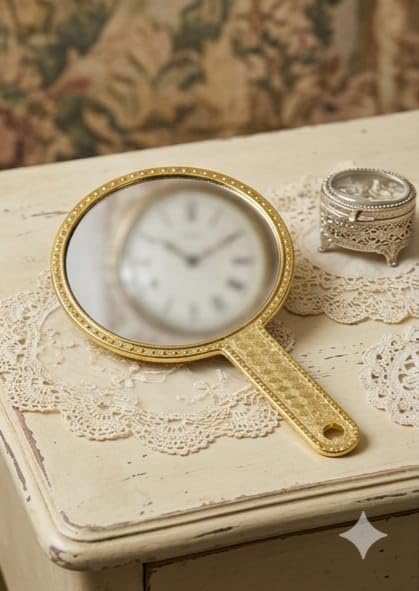 Big Size Round Handle Mirror