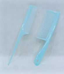 2 Pcs Plastic Hair Comb Set for Women and Men