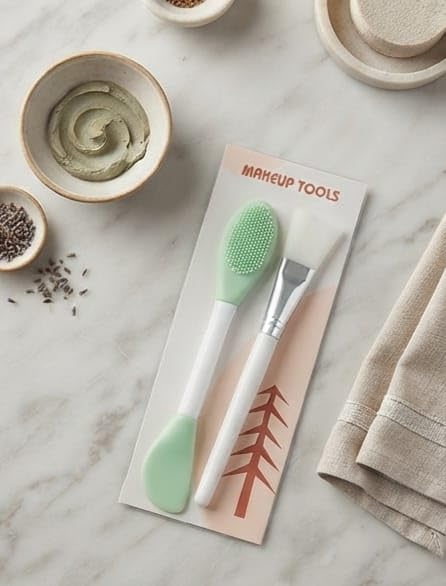 Silicone Face Mask Applicator Brush with Pack Brush