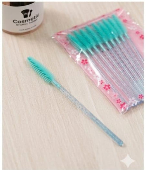 10PC Disposable Mascara Wand Makeup Brush – Eyelash Brushes Spoolies Applicator