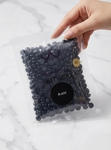 Hot Wax Beans for Hair Removal Wax (Black, 50 g).