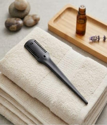 Double Sided Thinning Comb Black – Professional Hair Styling Tool