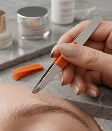 Stainless Steel Eyebrow Tweezers – Precision Grooming Tool