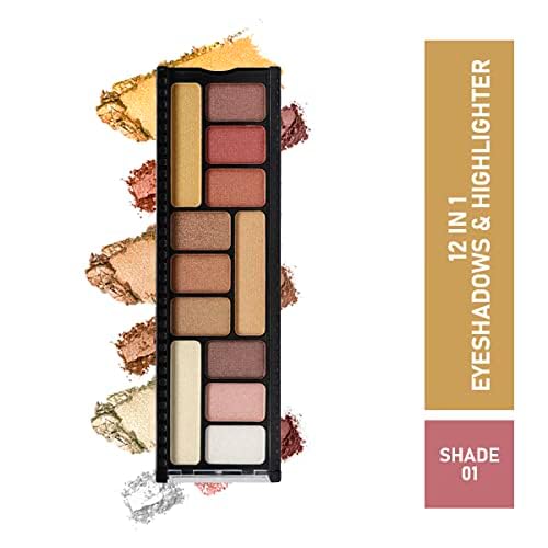 HALF N' HALF MK-15  12IN1 EYESHADOW & HIGHLIGHTER