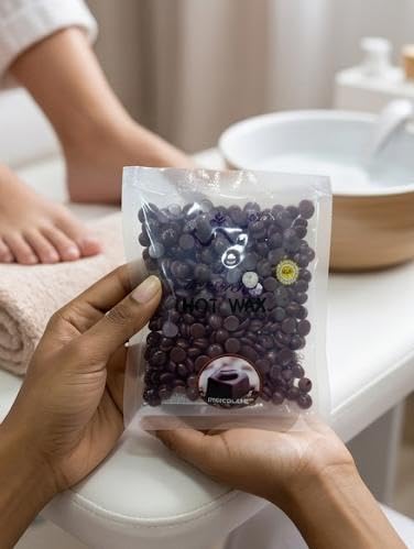 Hot Wax Beans for Hair Removal Wax (Chocolate, 50 g).