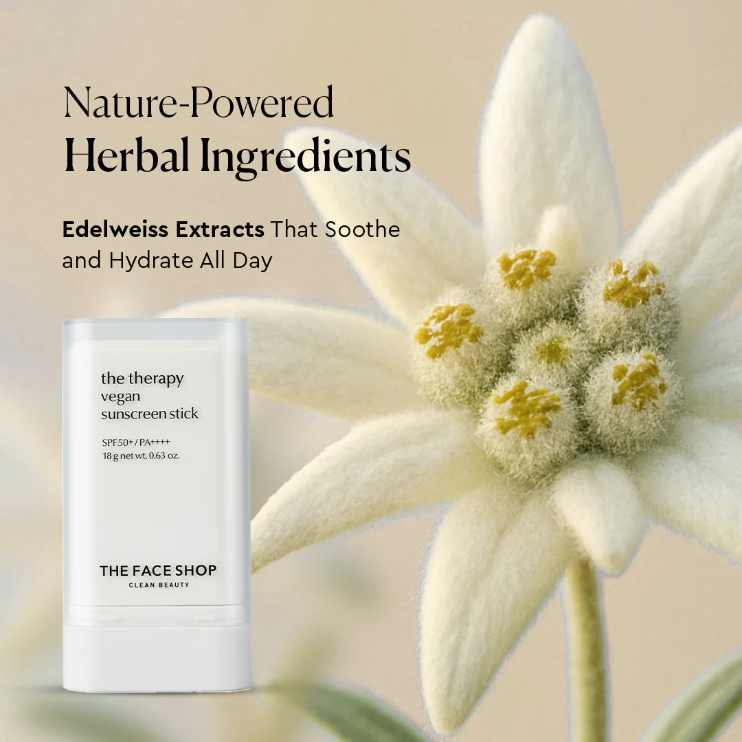 The Face Shop The Therapy Vegan Sunscreen Stick SPF 50+ PA++++ 18ML