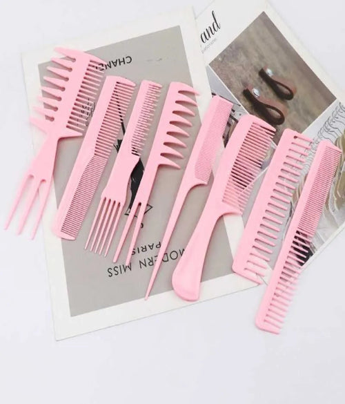 Hair Brush Set: 8 PCS  Anti-Static Hair Styling Combs for Men Women Salon & Home