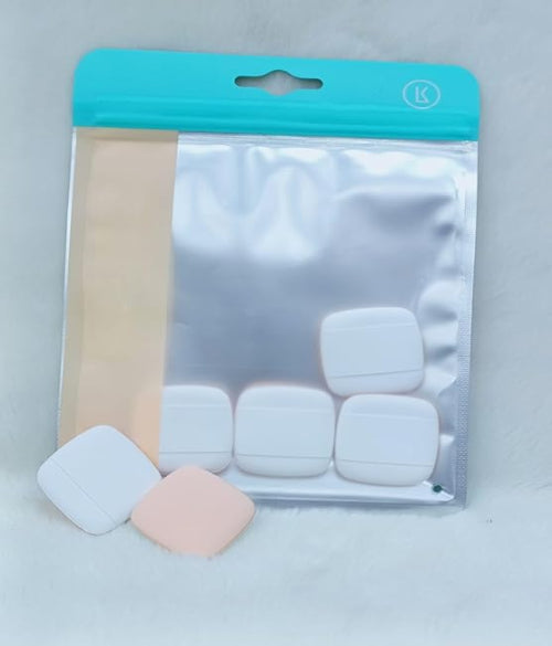 6pcs Square Face Powder Puff Sponges Powder Puff For Wet And Dry