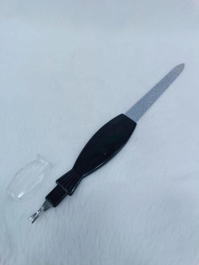 Professional 2-in-1 Nail Filer and Cuticle Tool