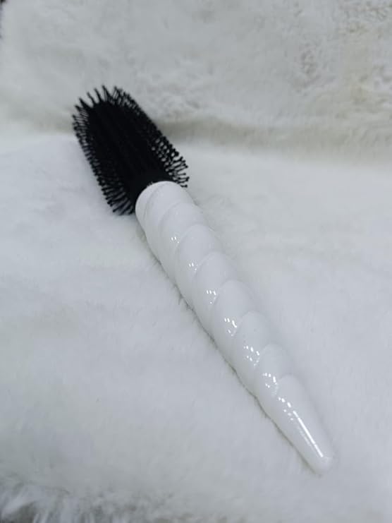 Round Hair Brush with Soft Bristle Roller Curler