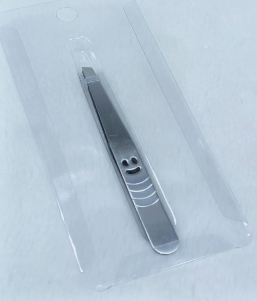 Eyebrow Tweezers – Stainless Steel Inclined Tip Facial Hair Removal Clip