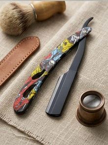 Professional Stainless Steel Straight Razor – Foldable Barber Shaving Razor with Replaceable Blade