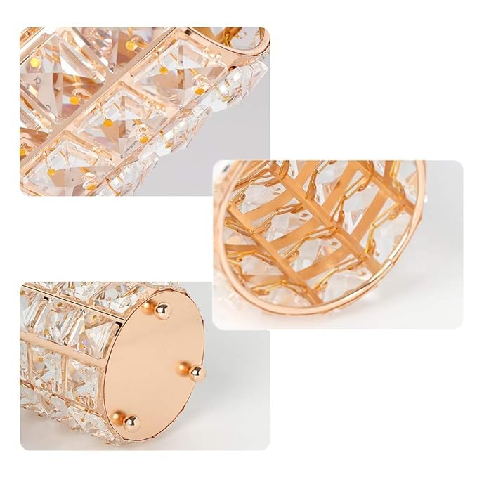 handcrafted Crystal Makeup Brush Holder Organizer brings luxury, sparkle, and organization