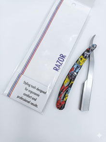 Professional Stainless Steel Straight Razor – Foldable Barber Shaving Razor with Replaceable Blade