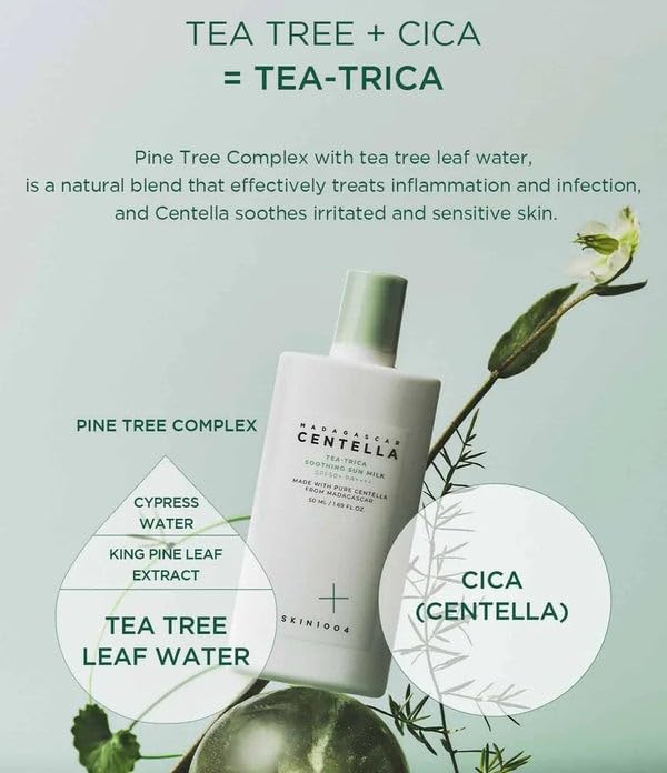 SKIN1004 Madagascar Centella Tea-Trica Soothing Sun Milk 50ml!
