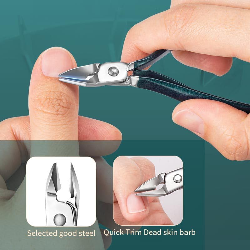 Stainless Steel Manicure & Pedicure Set  Complete Grooming Kit for Men &  Women