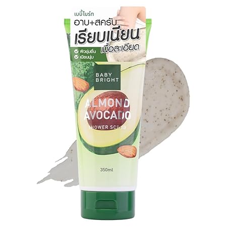 Baby Bright Almond Avocado Shower Scrub 350ml