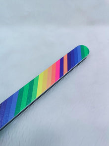 Professional Double-Sided Rainbow Nail File & Buffer – Smooth & Shine