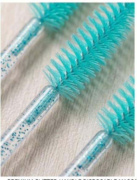10PC Disposable Mascara Wand Makeup Brush – Eyelash Brushes Spoolies Applicator