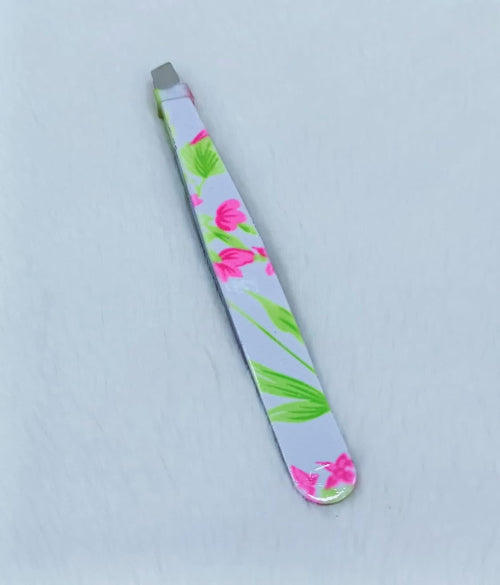 Professional Stainless Steel Paper Coated Color Curved Tweezers