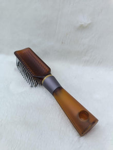 Professional 9 Row Medium Flat Hair Brush for Styling with Anti-Slip Handle & Ball Tip Nylon Bristles!