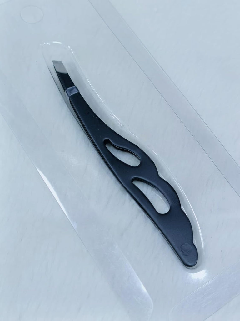Eyebrow Tweezers – Stainless Steel Bevel Flat Point Professional Hair Removal Tool