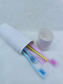 Toothbrush Holder for Bathroom & Travel – Cover Case Stand Box