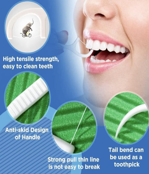 3-in-1 Dental Floss Picks – 20 Piece Set