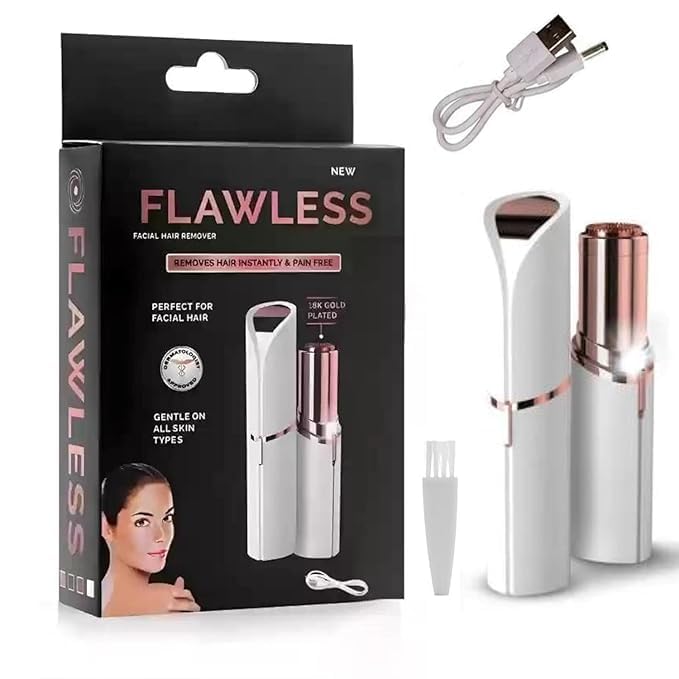 Flawless Facial Hair Remover – Instant & Pain-Free Hair Removal