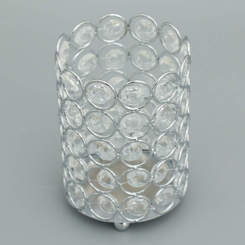 Crystal Hollow Wedding Party Candle Holder Lamp Light Home Decoration (NO.07)