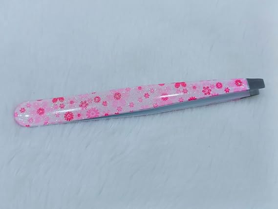 Professional Slanted Tips Stainless Steel Eyebrow Tweezers – Precision Hair Tweezer