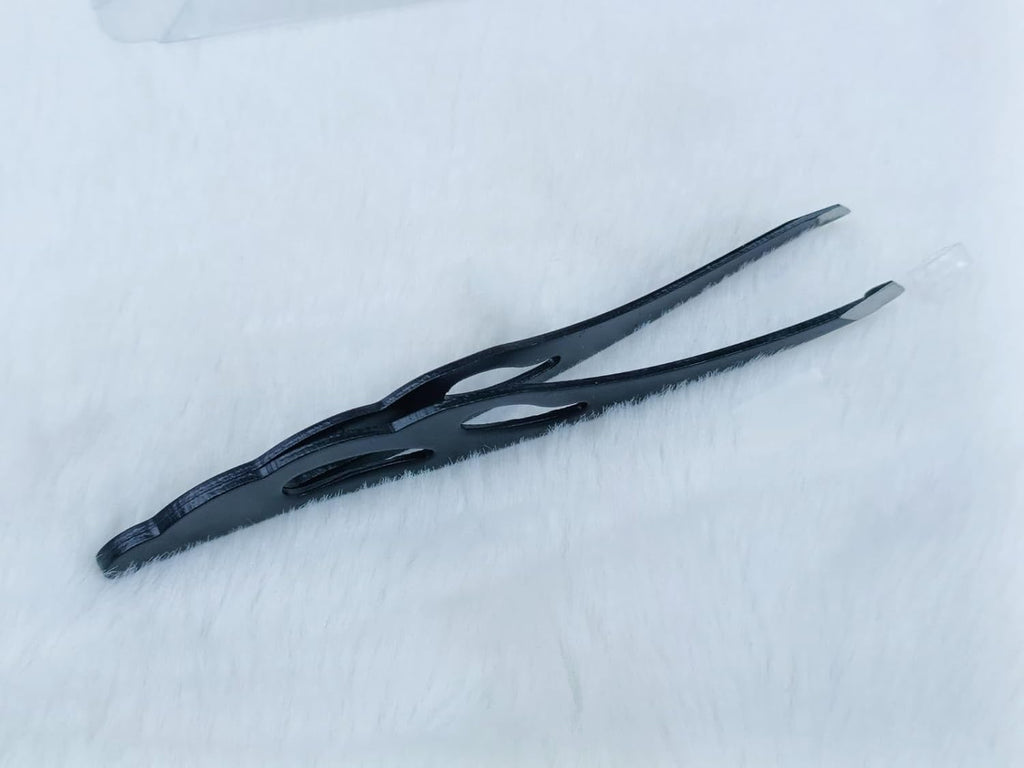 Eyebrow Tweezers – Stainless Steel Bevel Flat Point Professional Hair Removal Tool