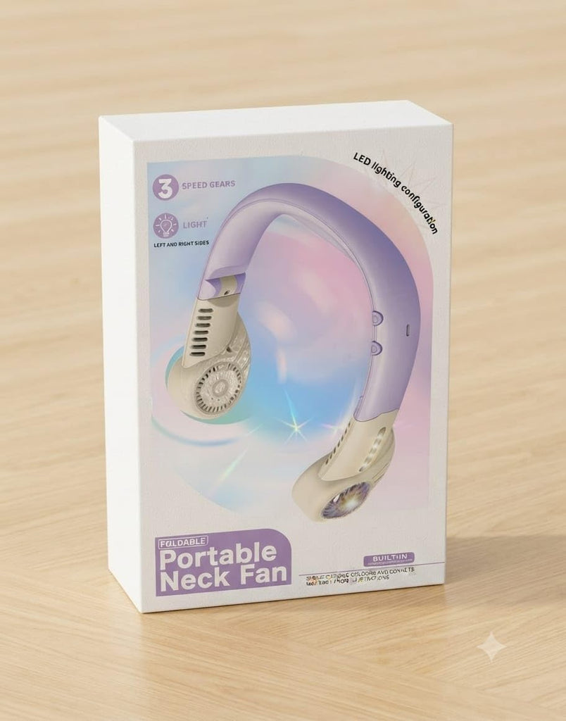 Portable Neck Fan (Model No. SL6632) – Hands-Free Cooling Comfort - The beauty cart