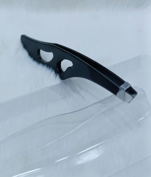 Eyebrow Tweezers – Stainless Steel Bevel Flat Point Professional Hair Removal Tool