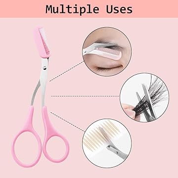 Keli Eyebrow Razor and Scissor with Comb Attachment