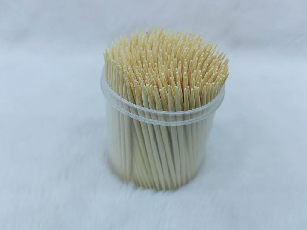 Wooden Bamboo Toothpicks with Dispenser Box!