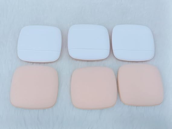 6pcs Square Face Powder Puff Sponges Powder Puff For Wet And Dry