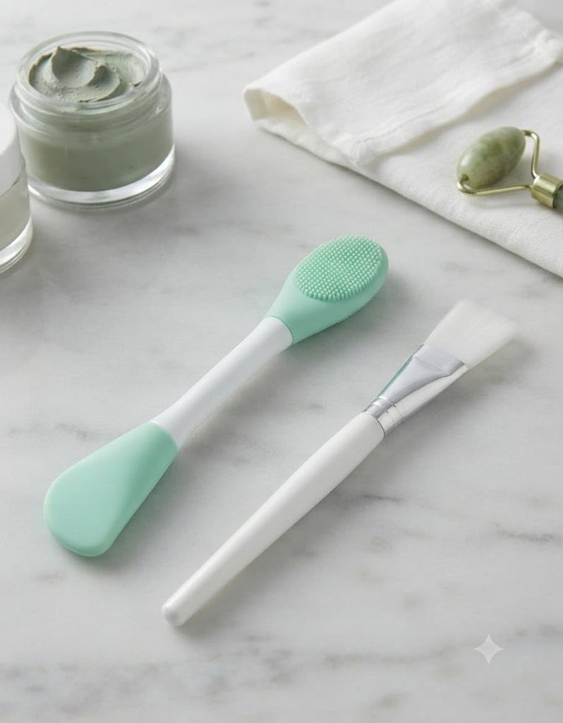 Silicone Face Mask Applicator Brush with Pack Brush