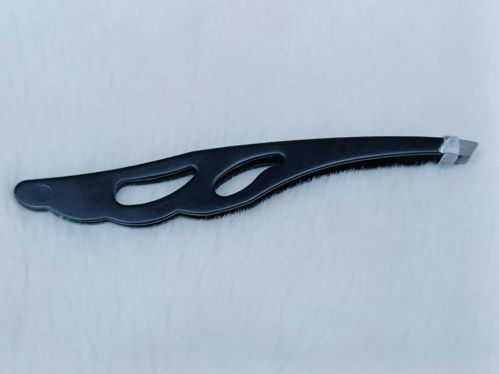 Eyebrow Tweezers – Stainless Steel Bevel Flat Point Professional Hair Removal Tool